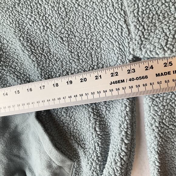 Hippie Rose Women Hoodie Size XL Light Blue Fleece Long Sleeve Pullover Half Zip - Picture 5 of 9